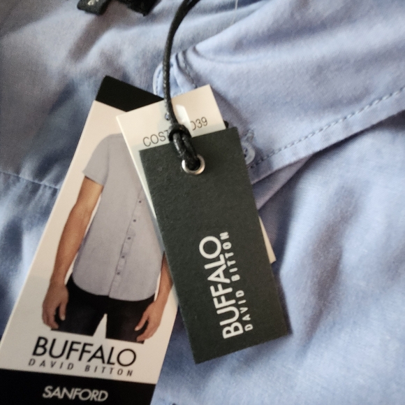 NWT Men's Buffalo David Bitton Button Down Size Large - Picture 4 of 4